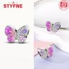 New Silver 925 Blue Dragonfly Butterfly Charms Beads Fit Original Bracelet for Women DIY Fine Jewelry Accessories Beads Gifts