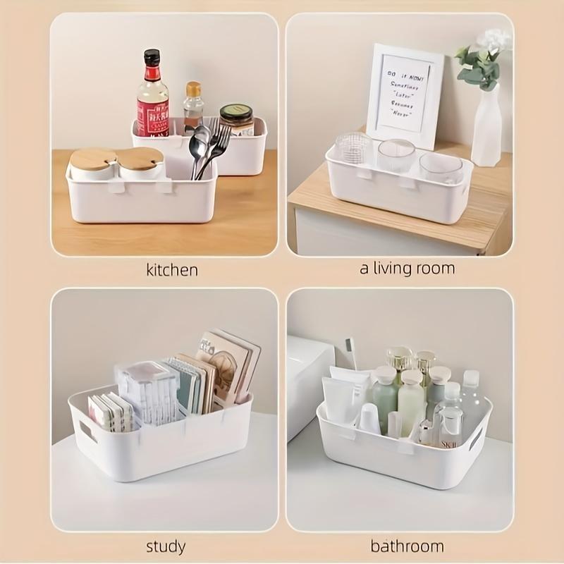 10pcs Space-Saving Refrigerator Side Door Organizer Dividers - Durable, Transparent Plastic Storage Partitions for Kitchen Organization