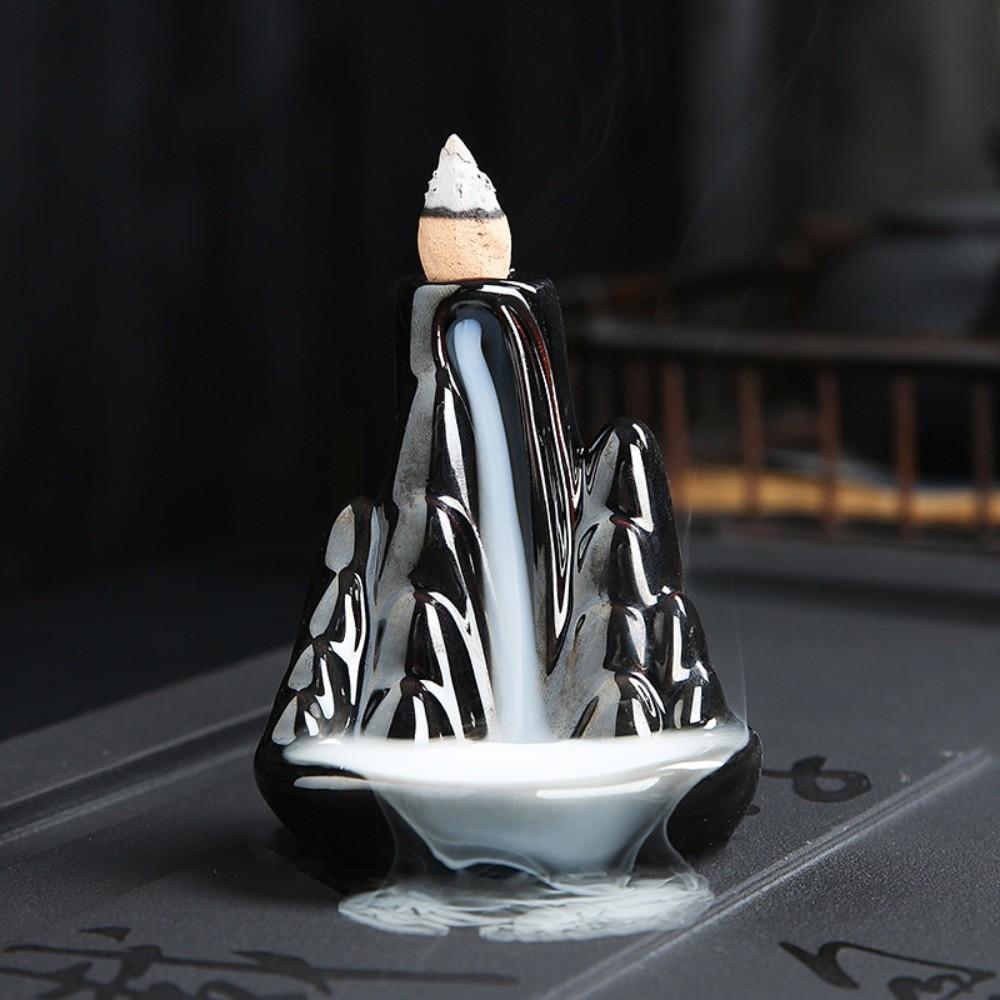 Mini Backflow Incense Burner Alpine Flowing Water Incense Burner Ornament  Meditation