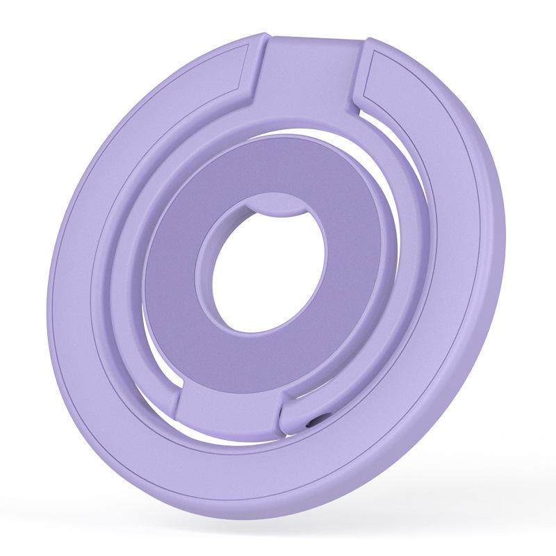 Double-Sided Magnetic Finger Ring Phone Holder: Foldable, Strong Grip, Multi-functional Stand.