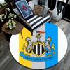 Newcastle United,Round Area Rug,Carpet Rug for Living Room Bedroom Sofa Playroom Decor,Non-slip Floor Mat