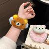 Rilakkuma Fluffy Hair Tie - Autumn/Winter Plush Cartoon Style