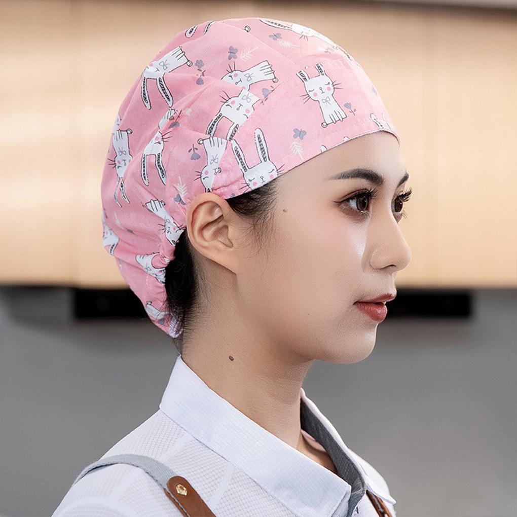 Comfortable Cap With Pure Cotton Sweatband For Cooks Hat Fwomen Kitchen Cap With Brim ForChef Hat