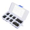 800pcs Black Carbon Steel Self Tapping Screws Cross Head Flat Head Cross Screws Countersunk 800pcs Set