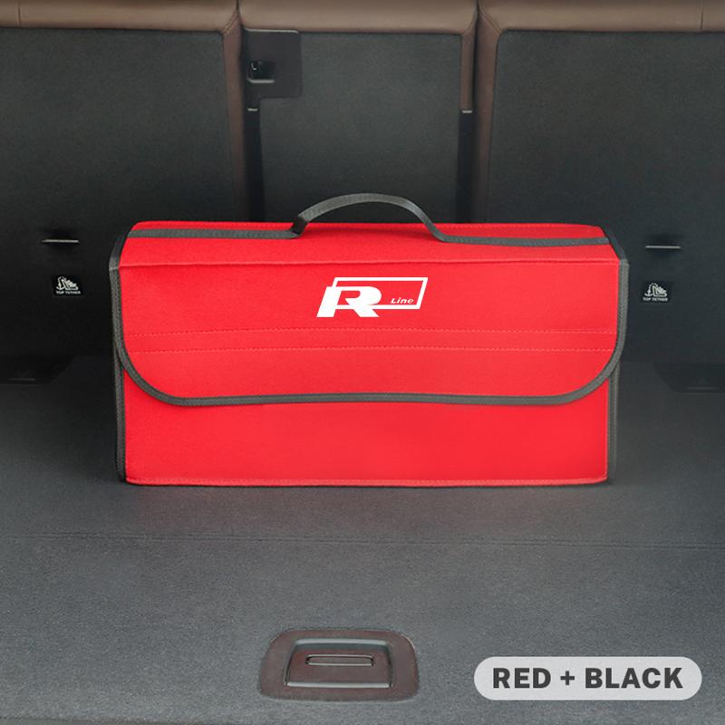 Valve Stems Caps VW Car Interior Organizer Box Foldable Felt Cloth Storage Bag For Volkswagen Polo Golf GTI CC Tiguan Arteon Pas zw4