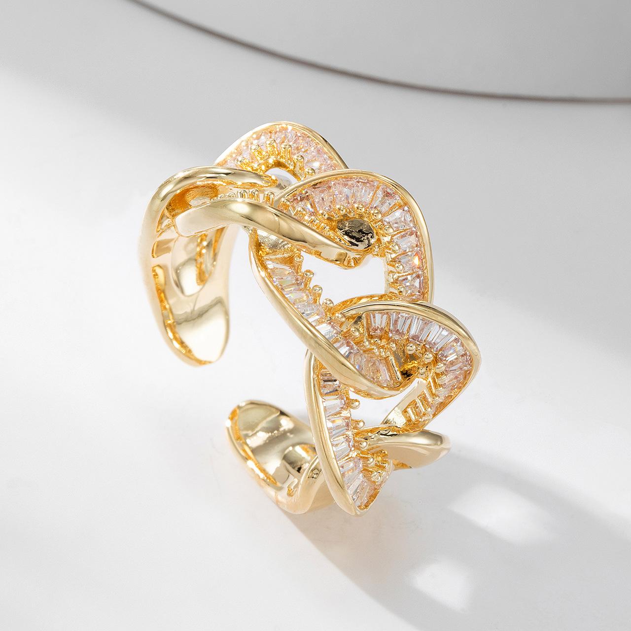 

Новое кольцо в стиле легкой роскоши, крутое, нишевое, в европейском и американском стиле, изысканное, с индивидуальностью, модное, универсальное, открытое