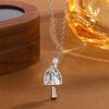 Fashiona And Creative Shovel Shaped Diamond Inlaid 925 Sterling Silver Temperament Personality Pendant Necklaces XL100