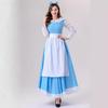 Cosplay10011 European and American Halloween Cosplay Princess Cinderella Dress Fairy Tale Blue Performance Girl