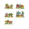 3D Paper Assembly House Model Children DIY Paper Building Architecture Model Kids Early Educational Toy Type 2