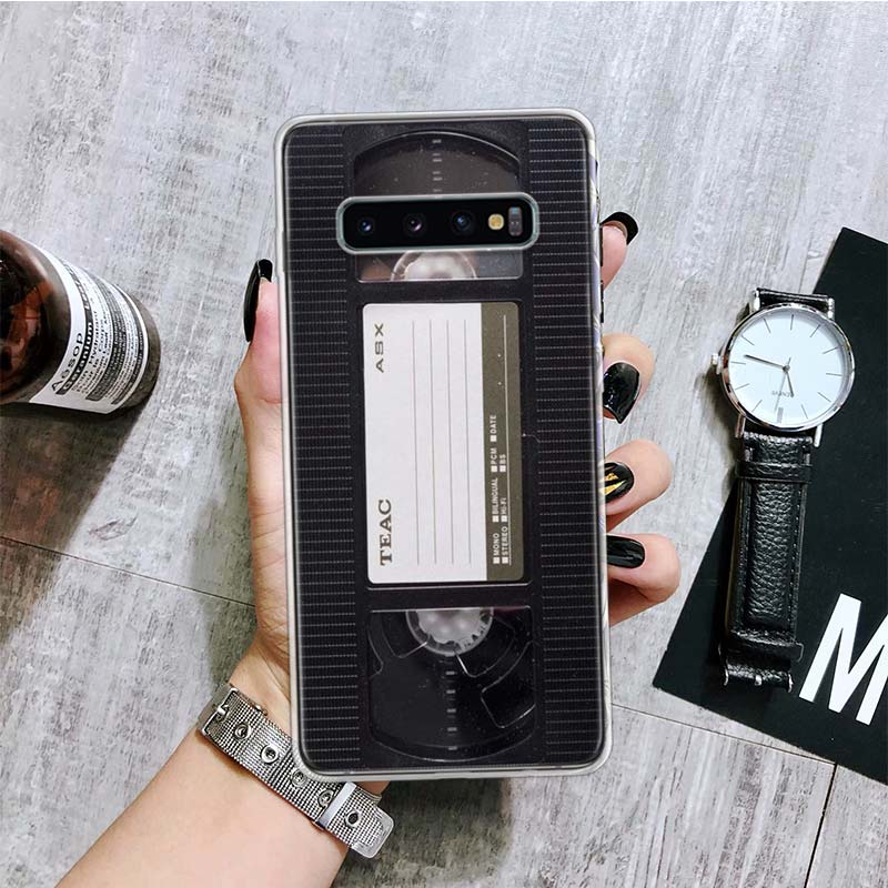 Vintage Magnetic Tape Cassette Phone Case For Samsung Galaxy S20 FE S10 Plus S21 S22 Ultra S10E S9 S8 S7 Edge J4 + Fundas Cover