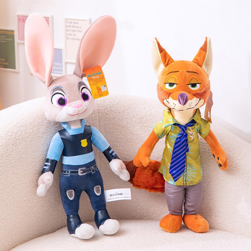 28-75cm Zootopia 2 Character Nick Wilde Judy Hopps Cartoon Adorable Plush Doll Birth Date Xmas Present designed for Children Toy
