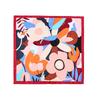Floral Satin Silk Square Scarf – Versatile Fashion Accessory for Women