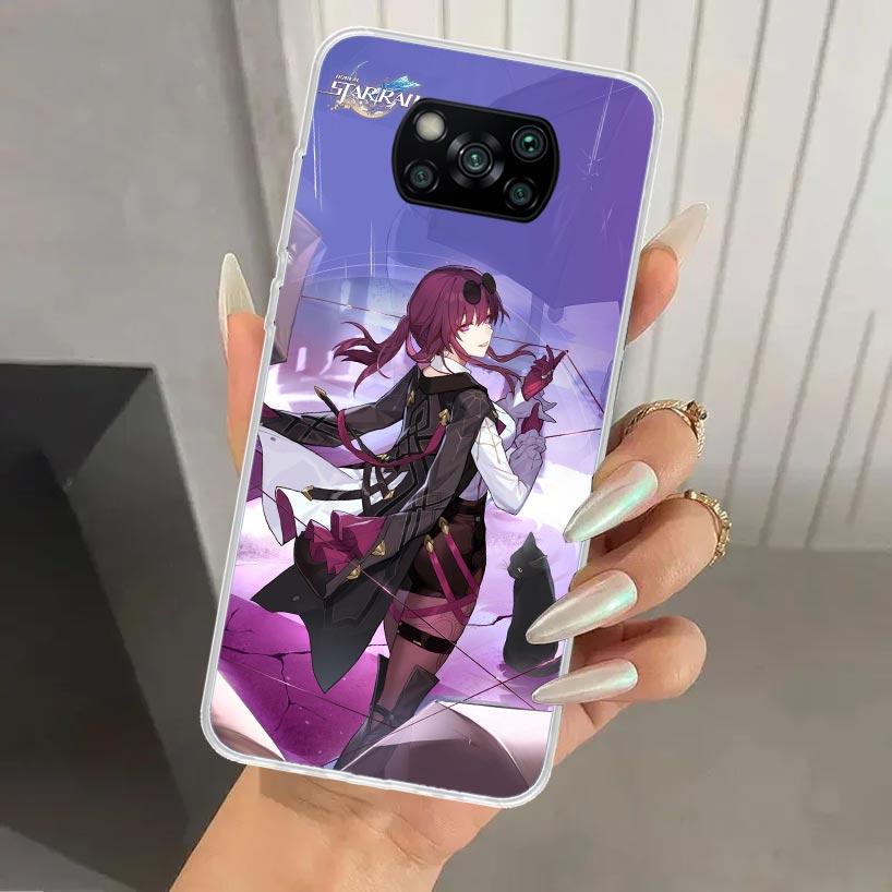 Honkai Star Rail Kafka Phone Case for Xiaomi Poco X7 X6 X5 X4 X3 Nfc F6 F5 F4 GT F3 F2 Pro F1 M5S M4 M3 5G Soft Funda Print Shel
