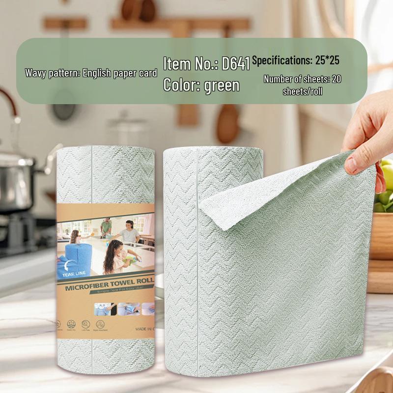Thick Tearable Kitchen Towels - Absorbent & Easy-to-Clean Dishwashing Wipes