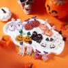 Halloween Bat Pumpkin Ghost Acrylic Earrings With Asymmetrical Animal Design For Festive Wear
