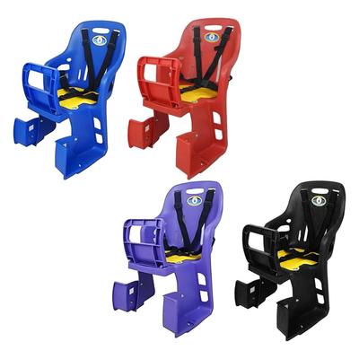 Kids Bike Seat with Adjustable Pedals Comfortable Rear Mounted Child Bicycle Carrier for Mountain Bike Road Bike
