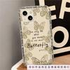 Retro Butterfly Apple 15 Mobile Phone Case Iphone14promax Transparent Soft Rubber 13/12/11 All-inclusive Anti-drop XR
