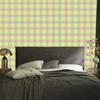 Candy Lattice Wallpaper Cream and Lime for Living Room and Bedroom 50x1000