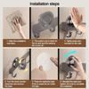 Strong Load-bearing Bathroom Towel Holder Waterproof Hanging Coat Rack  Restroom