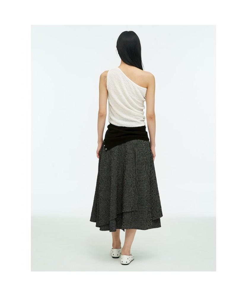 Anggae Textured Tube Top White