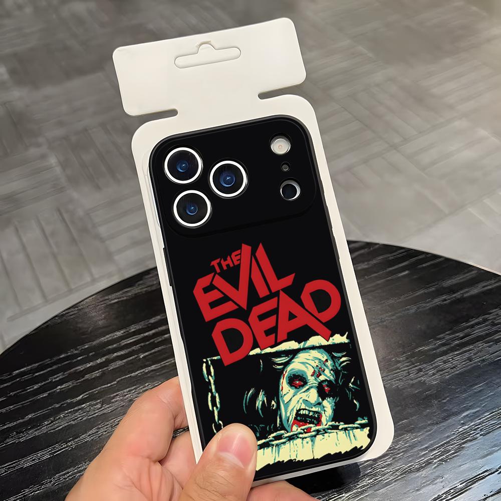

Horror Movie Evil Dead Phone Case For IPhone 17 Air 16 E Pro Max 15 14 13 Mini 12 Pro 11 Max Plus Black Soft Shell iPhone 16 Pro Max