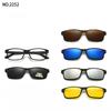 6 In 1 Clip On Glasses Men Women TR90 Polarized Optical Magnetic Sunglasses Clip Magnet Sunglasses Prescription Glasses Frame
