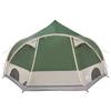 4 Person Dome Tent with Roof Green 505 x 450 x 248 cm