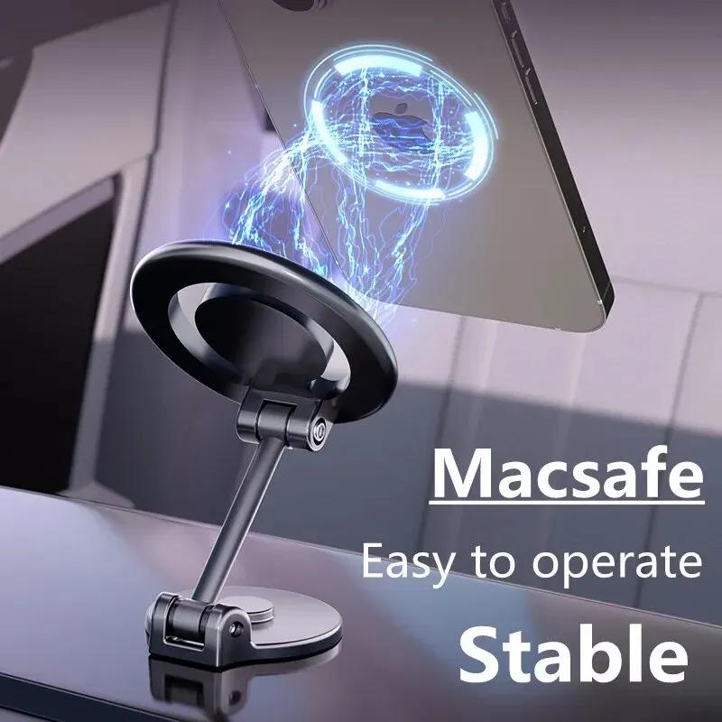 N72 Car Magnetic Phone Holder Foldable Dashboard Cellphone Bracket For Magsafe iPhone 17~12 Pro Max Samsung Xiaomi Magnet Mount