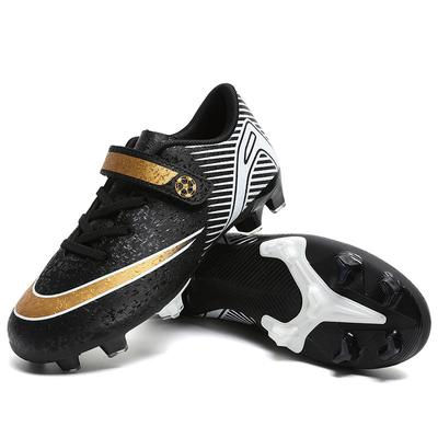 Children's Football Shoes New Low-top Velcro Football Shoes Big Children's Game Long Nails Broken Nails Lawn Sports Training Shoes