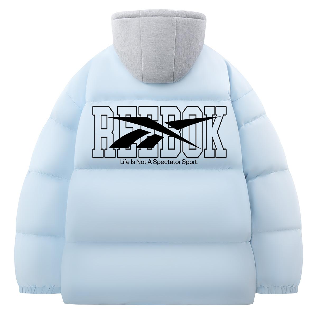 Reebok Puffer Jackets Unisex Detachable Hood