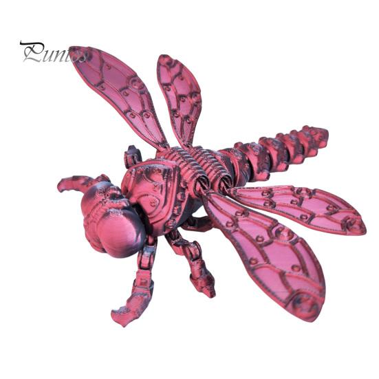 Realistic Insect Model 3D Printed Dragonfly Figurine, Articulated with Movable Joints, Stress Relief Fidget Toy for Desk Decoration Office Toys