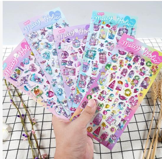 

1pcs/1lot kawaii Stationery Sticker Cat s Eye Crystal junk journal Decorative Scrapbooking DIY Craft Sticker