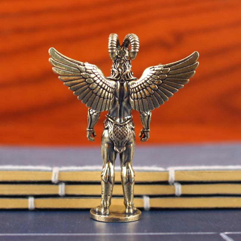 

Brass Devil Mini Figures Set Brass Style Anime Collectible Statues Metal Model Ornaments Diy Decoration Craft медный