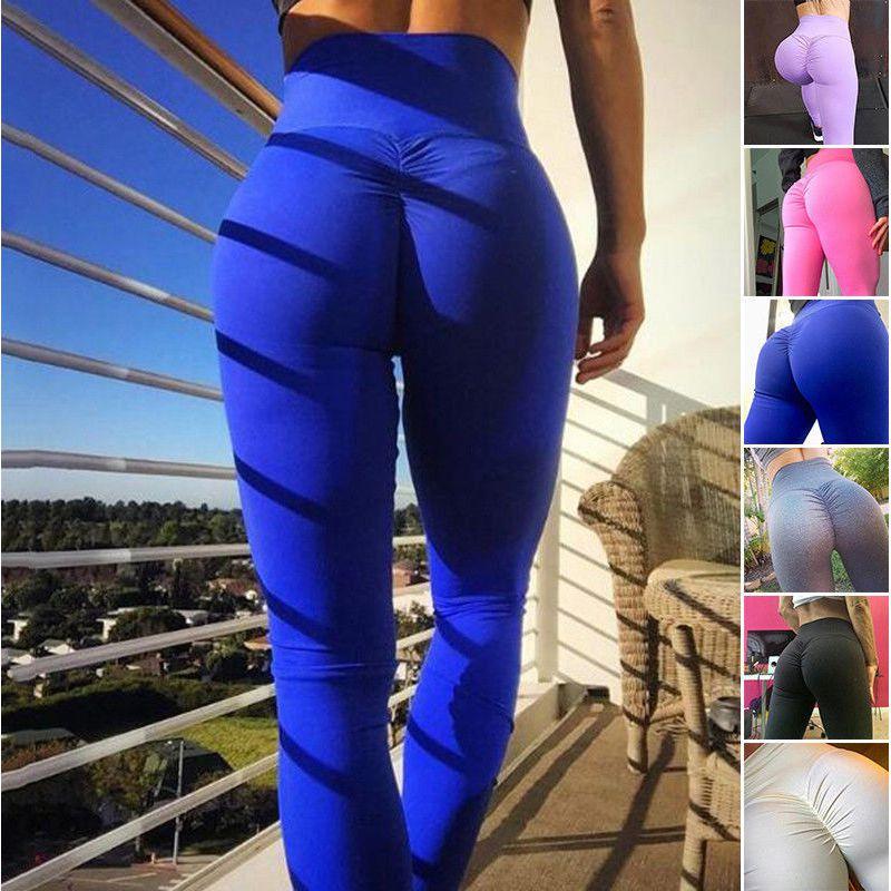 High Waist Womens Yoga Pants Print Sports Fitness Gym Stretch Leggings Trousers