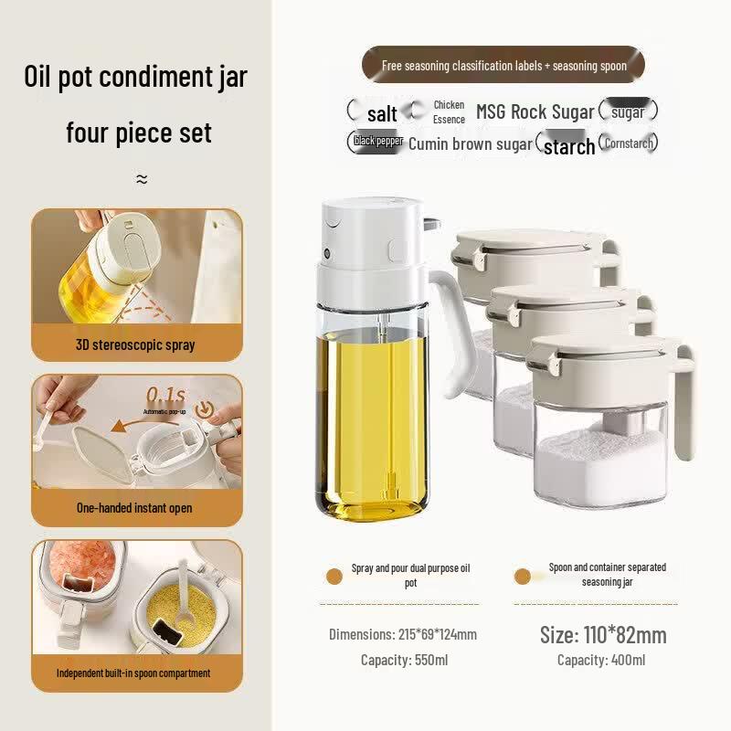 Kitchen Glass Seasoning Storage Jar