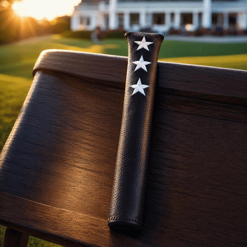 PU Leather Alignment Stick Cover Star Embroidery Alignment Stick Holder  Outdoor Training