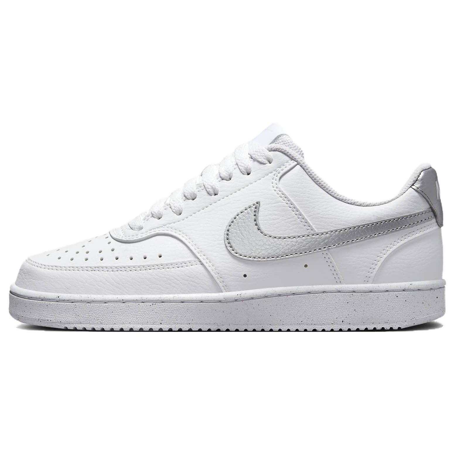 (WMNS) Nike Court Vision 1 Low Next Nature White Metallic Silver Women s DH3158-108 EU 36