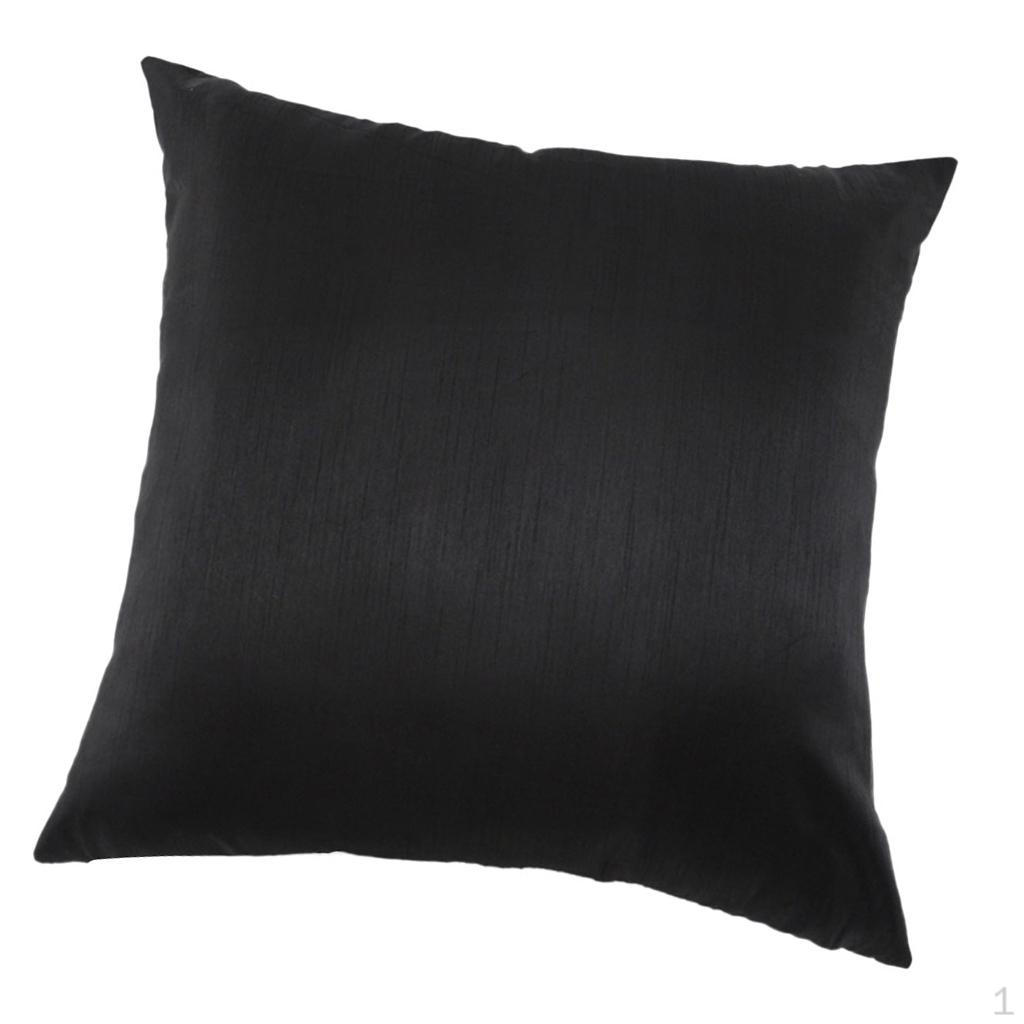 

Toss Solid Cushion Cover For Couch Sofa Black_50x50cm