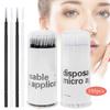 100 Stück Einweg Spiralgriff Mikro-Bürsten Mascara-Stäbchen Mikro-Bürsten-Applikator Wimpernbürsten Wimpernverlängerung Make-up-Werkzeuge