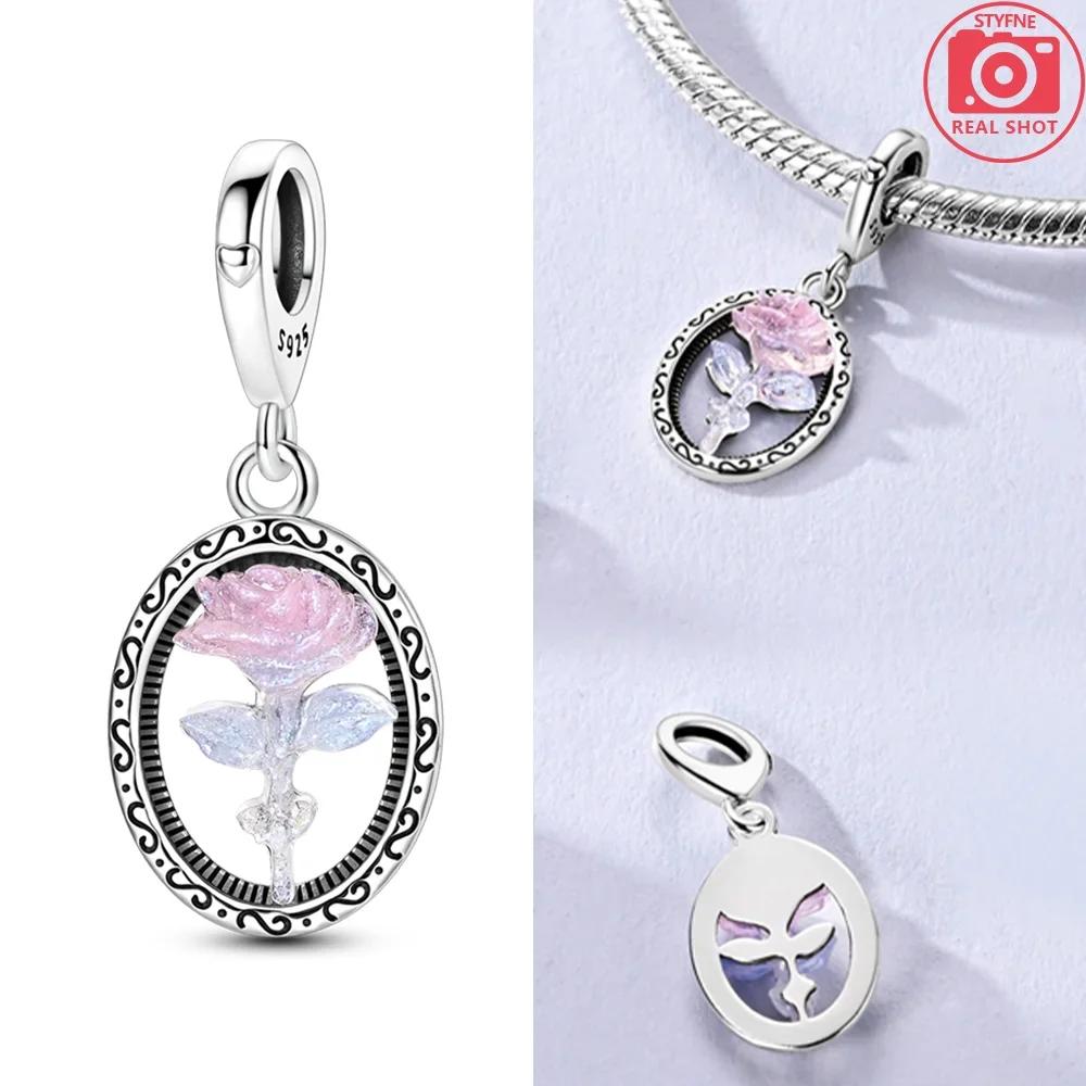 Authentic Glowing Light Bulb Red Doll Apple Girl Bow Rose Charm Bead Charms Copper Bead Charms Compatible With Bracelets Jewellery Women Gift Diy Acce