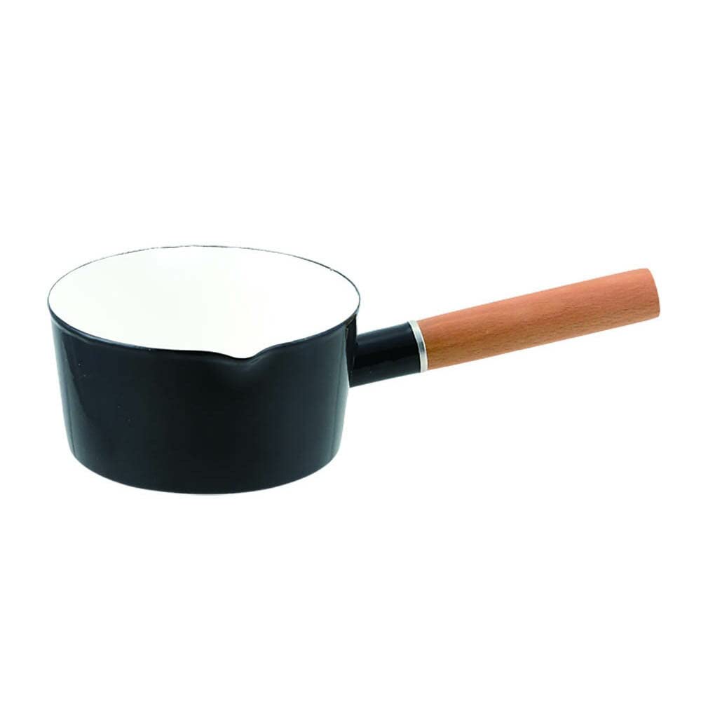 

Pearl Metal Presage Enamel Milk Pan, 15cm, Black