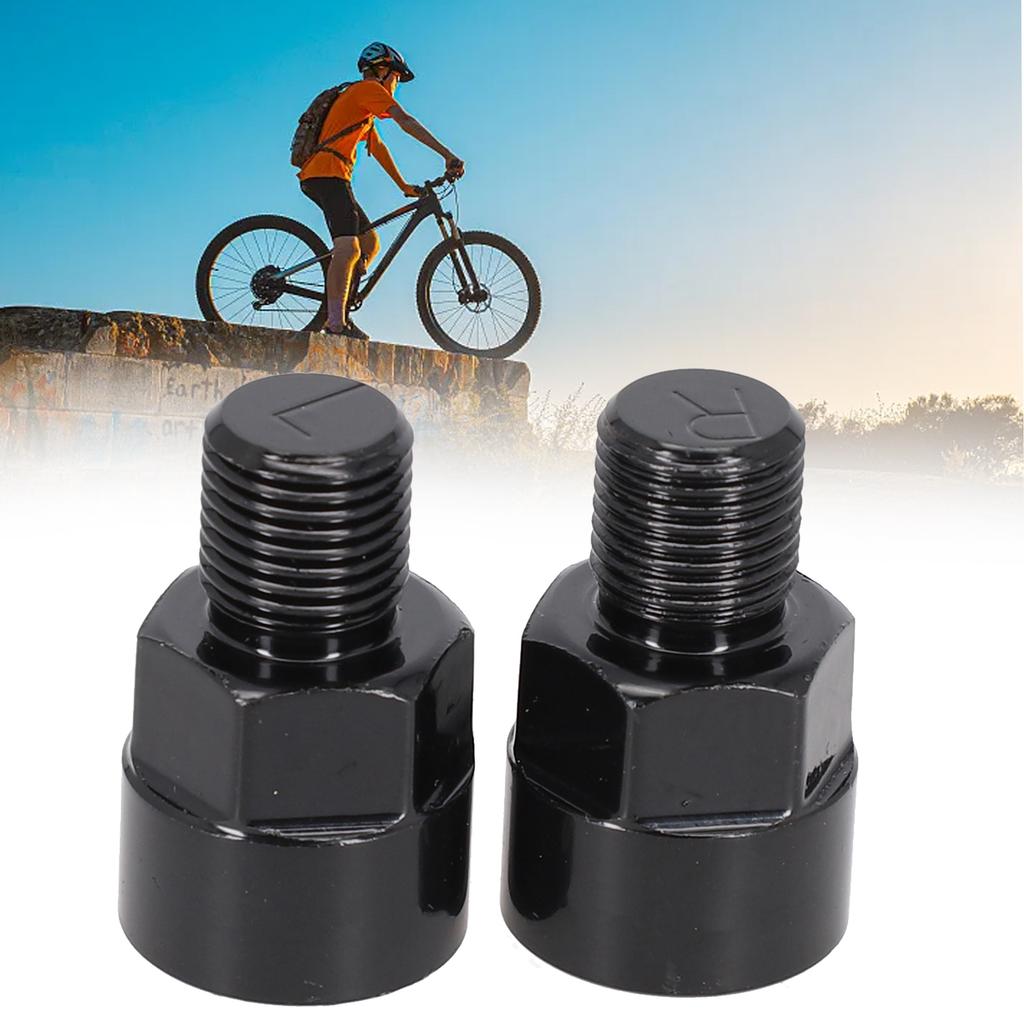 1pair Convert 1/2 Inch Cranks To 9/16 Inch Pedal With This Bicycle Pedal Adapter