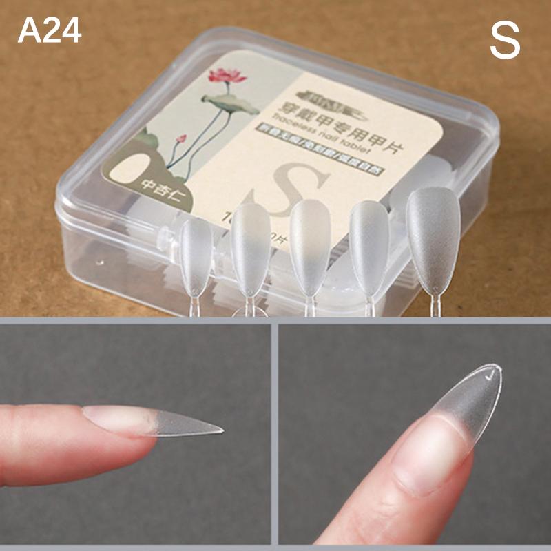 

100 шт./коробка Накладные ногти Накладные ногти Гроб Искусственные ногти Прозрачные типсы для наращивания Инструмент для маникюра