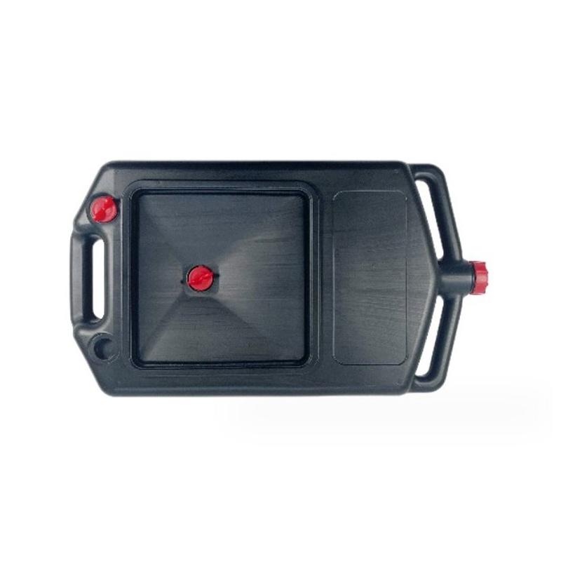Heavy Duty Oil Drain Cleaning Pan With Red Tap Durable Automotive Maintenance Tool Garage Cleaner Oil Pan Cleaning Parts 1PC