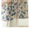 Doll Shirt Women's Loose Cotton Linen Shirt Printed Sweet and Artistic Early Autumn Ramie Lightweight Shirt