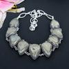 Pyrite Agate Gemstone Handmade 925 Sterling Silver Jewelry Necklace 18" KG-1656