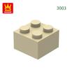 Non-Toxic 77Pcs/Lot 3003 2X2 High 4-Hole Building Blocks Moc Color Parts Compatible With Bricks Diy Children Toy Assembly Gift Box