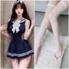 Sexy Large Size Sailor Uniform Campus Bunny Uniform Pure Desire Robe Seduction Student Clothing
