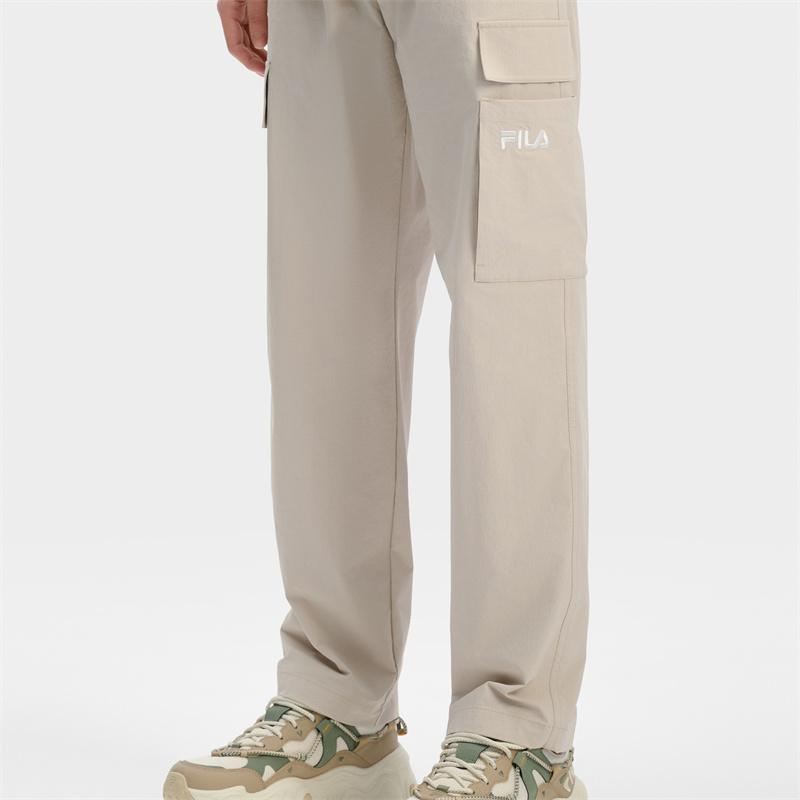 New FILA Casual Pants Men's Sparrow Oat F11M439806FLK