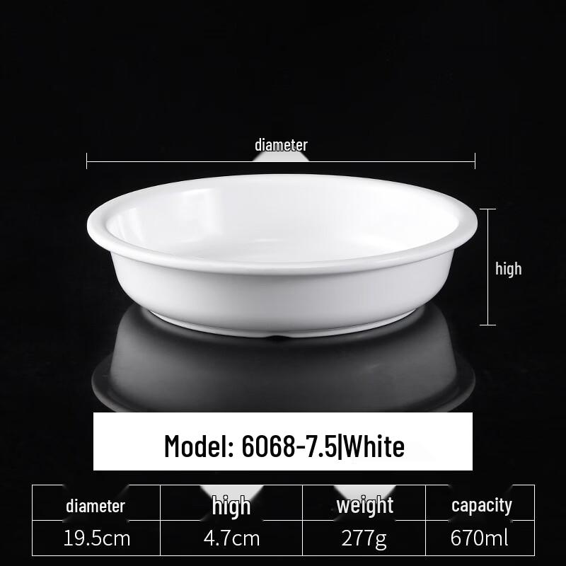Two-Tone Melamine Braised Pork Rice Bowls & Plates